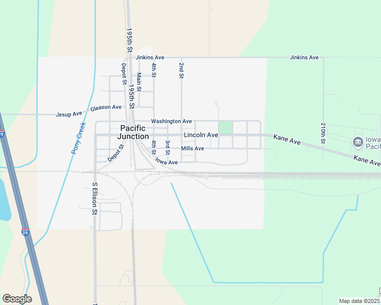map of restaurants, bars, coffee shops, grocery stores, and more near 702 Mills Avenue in Pacific Junction