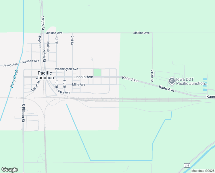 map of restaurants, bars, coffee shops, grocery stores, and more near 1008 Mills Avenue in Pacific Junction