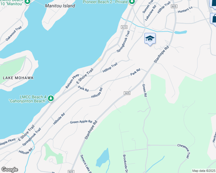 map of restaurants, bars, coffee shops, grocery stores, and more near 50 Woodlawn Road in Sparta Township