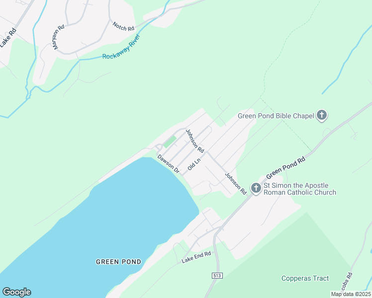 map of restaurants, bars, coffee shops, grocery stores, and more near 15 Sunnyside Lane in Morris County