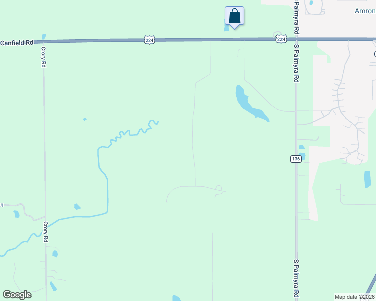 map of restaurants, bars, coffee shops, grocery stores, and more near 6760 Pheasant Run Drive in Canfield