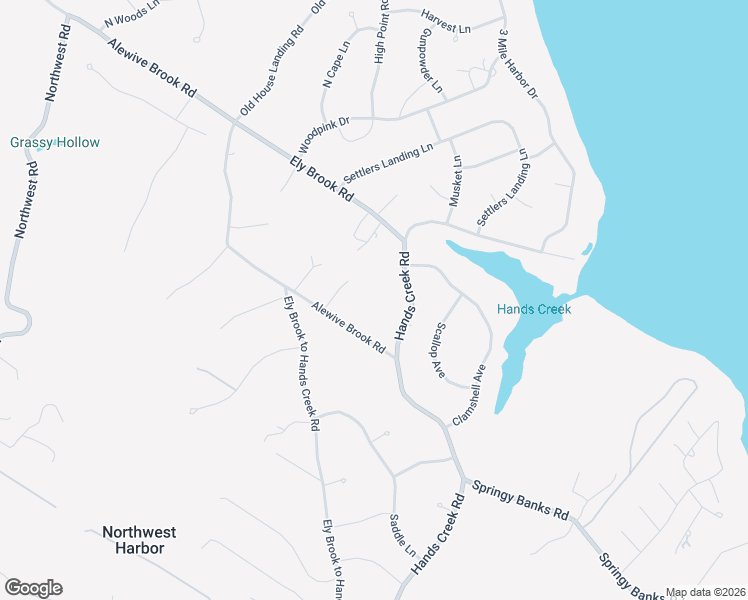 map of restaurants, bars, coffee shops, grocery stores, and more near 16 Alewife Brook Road in East Hampton