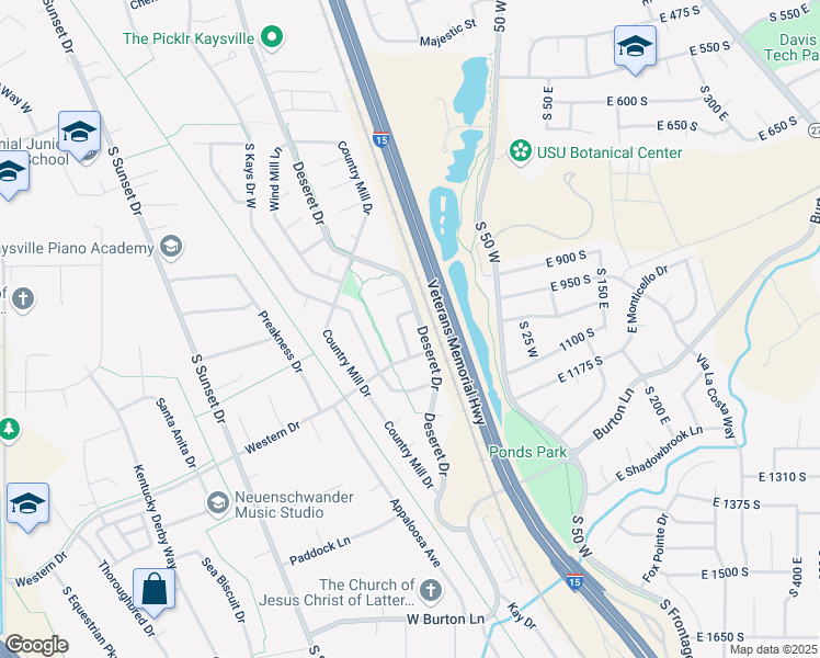 map of restaurants, bars, coffee shops, grocery stores, and more near 1057 Barley Lane in Kaysville