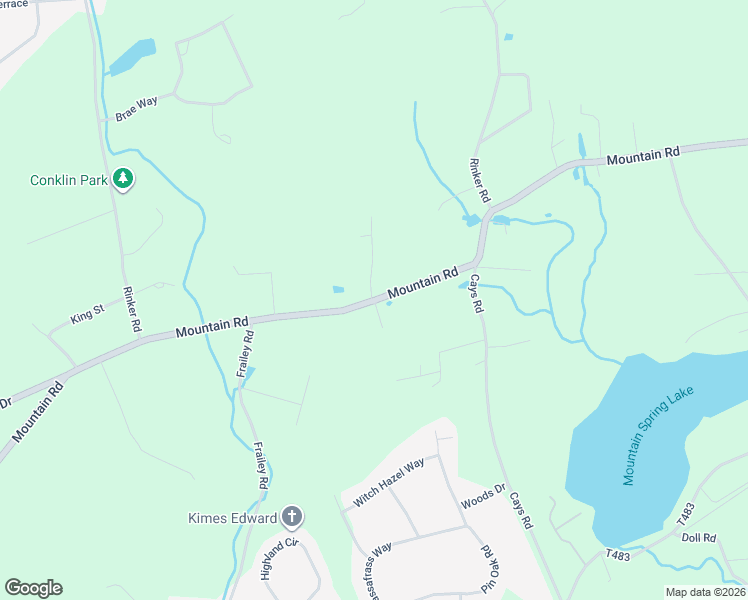 map of restaurants, bars, coffee shops, grocery stores, and more near Mountain Road in Stroudsburg