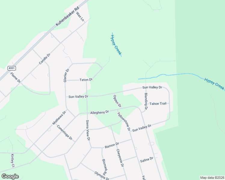 map of restaurants, bars, coffee shops, grocery stores, and more near 1721 Sun Valley Drive in Blakeslee