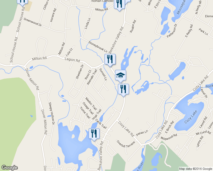 map of restaurants, bars, coffee shops, grocery stores, and more near 4 Moonlight Terrace in Jefferson