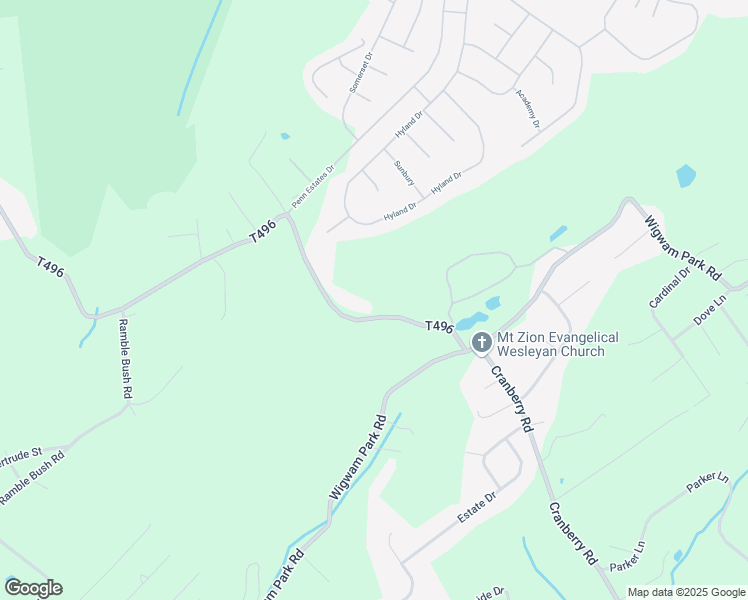map of restaurants, bars, coffee shops, grocery stores, and more near 424 Cranberry Road in East Stroudsburg
