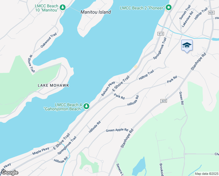 map of restaurants, bars, coffee shops, grocery stores, and more near 198 East Shore Trail in Sparta