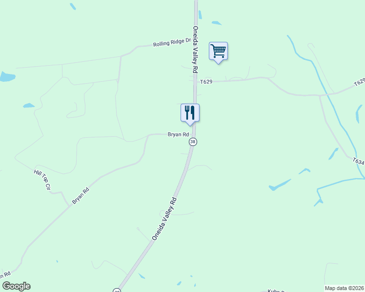 map of restaurants, bars, coffee shops, grocery stores, and more near 1967 Oneida Valley Road in Karns City