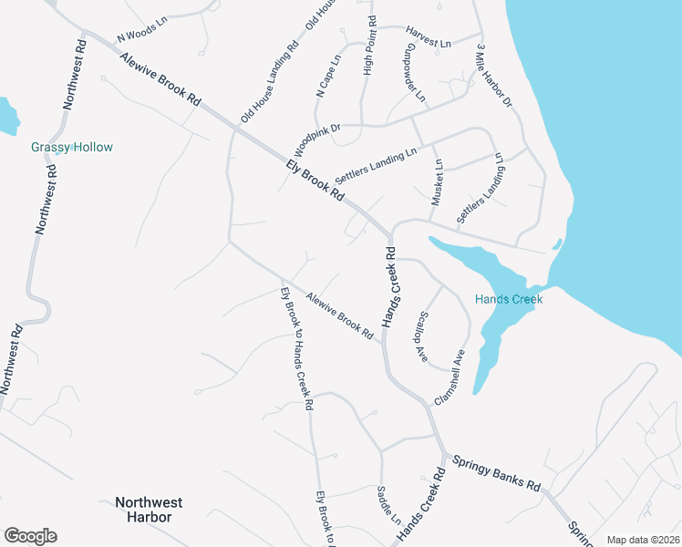 map of restaurants, bars, coffee shops, grocery stores, and more near 16 Alewife Brook Road in East Hampton