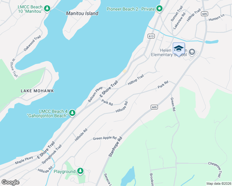 map of restaurants, bars, coffee shops, grocery stores, and more near 77 Park Road in Sparta