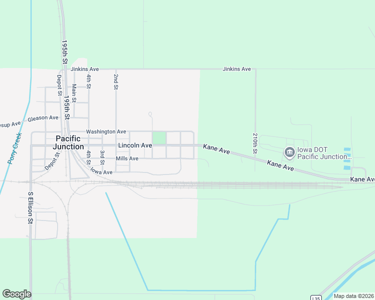 map of restaurants, bars, coffee shops, grocery stores, and more near 1008 Mills Avenue in Pacific Junction