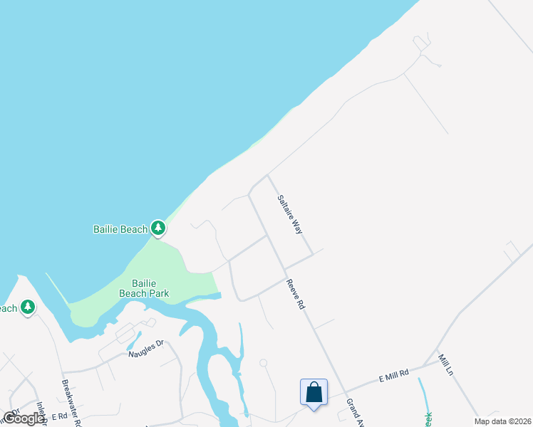 map of restaurants, bars, coffee shops, grocery stores, and more near 1165 Saltaire Way in Mattituck