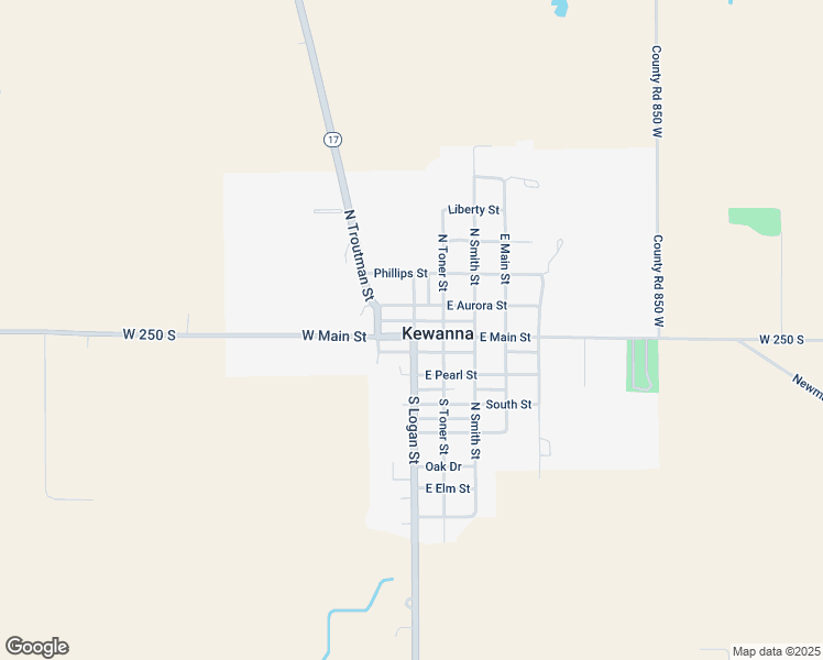 map of restaurants, bars, coffee shops, grocery stores, and more near 100 West Main Street in Kewanna