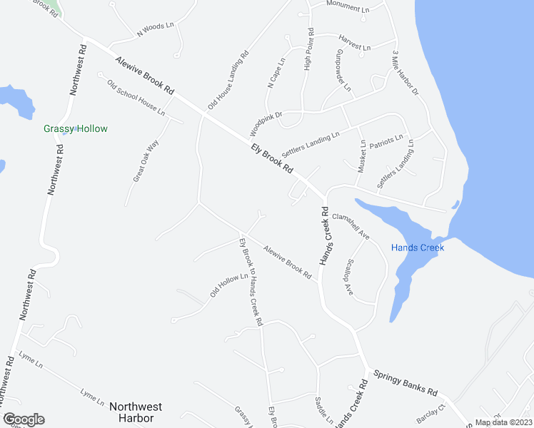 map of restaurants, bars, coffee shops, grocery stores, and more near 34 Alewife Brook Road in East Hampton