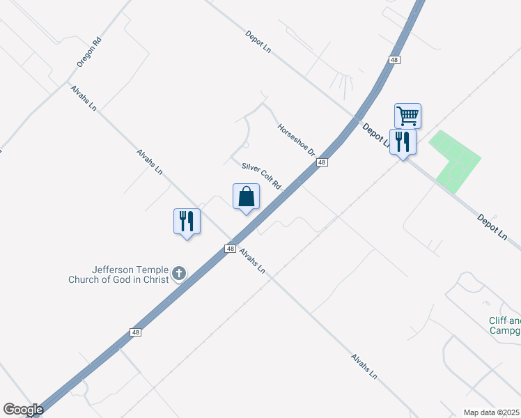 map of restaurants, bars, coffee shops, grocery stores, and more near 17325 County Road 48 in Cutchogue