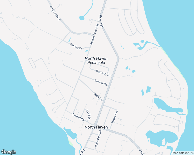 map of restaurants, bars, coffee shops, grocery stores, and more near 14 Sunset Road in Sag Harbor