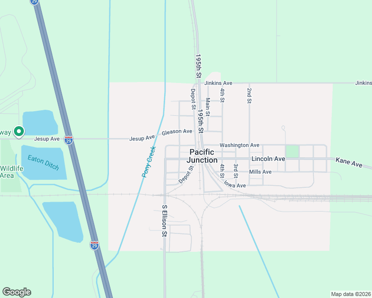 map of restaurants, bars, coffee shops, grocery stores, and more near 301 Depot Street in Pacific Junction