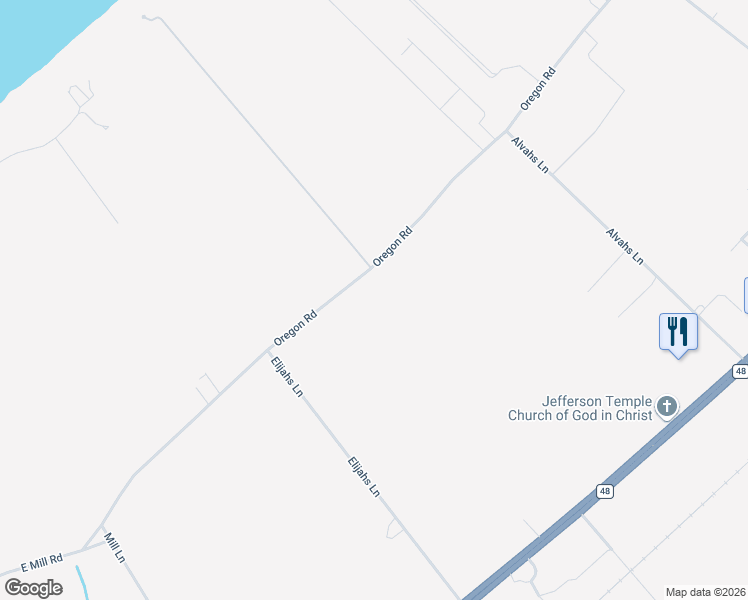 map of restaurants, bars, coffee shops, grocery stores, and more near 4100 Oregon Road in Cutchogue