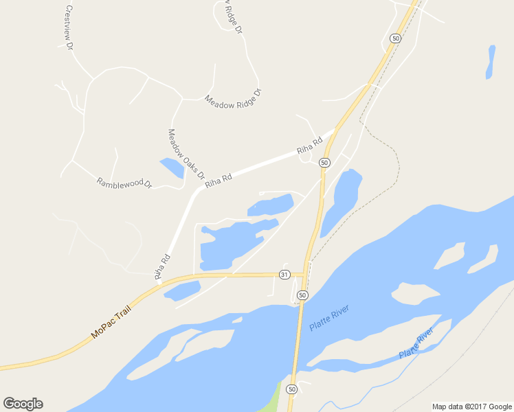 map of restaurants, bars, coffee shops, grocery stores, and more near 20850 Nebraska 50 in Springfield