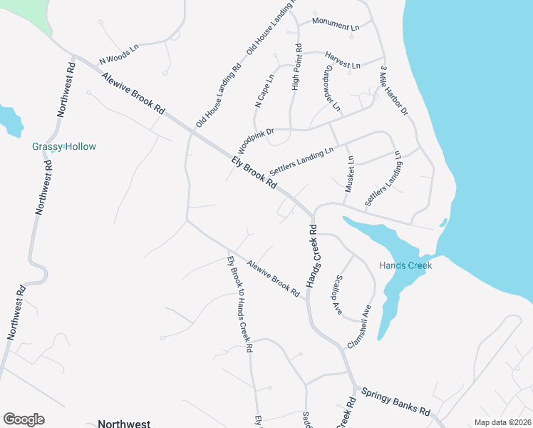 map of restaurants, bars, coffee shops, grocery stores, and more near 34 Alewife Brook Road in East Hampton