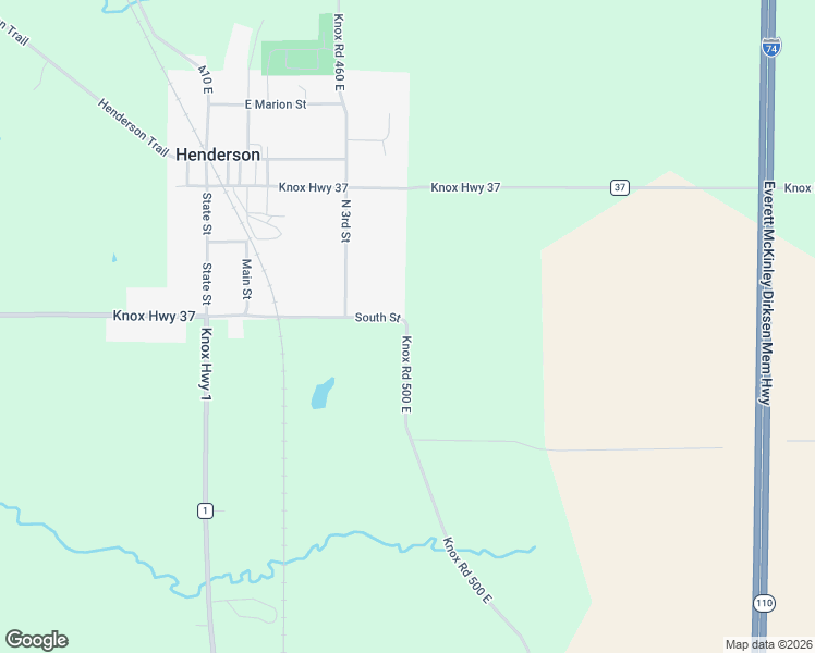 map of restaurants, bars, coffee shops, grocery stores, and more near 2313 Knox Road 500 East in Wataga