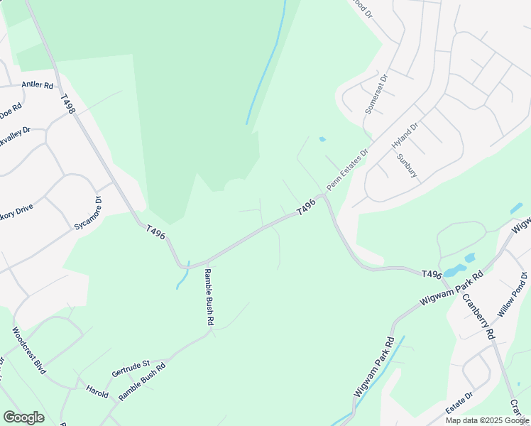 map of restaurants, bars, coffee shops, grocery stores, and more near 532 Cranberry Road in East Stroudsburg
