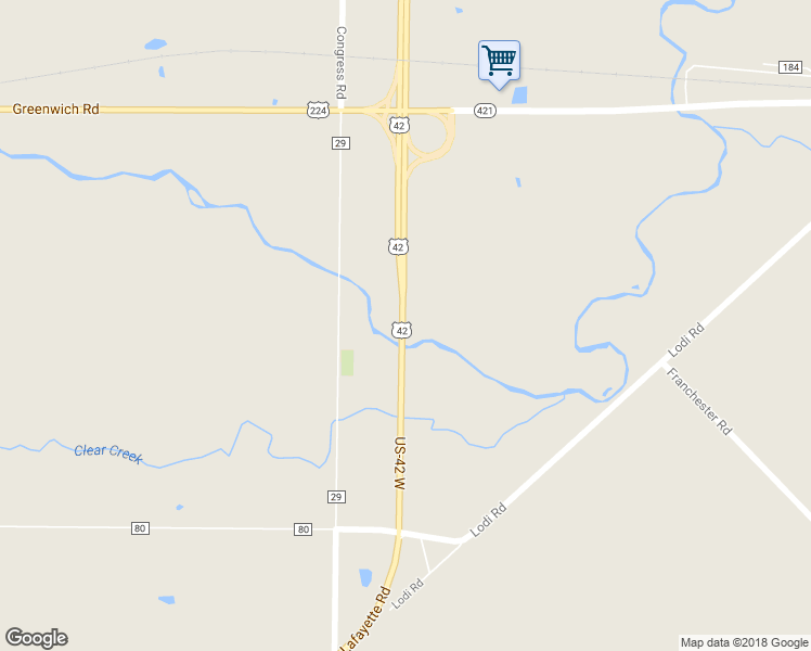 map of restaurants, bars, coffee shops, grocery stores, and more near 9315 Congress Road in Homerville