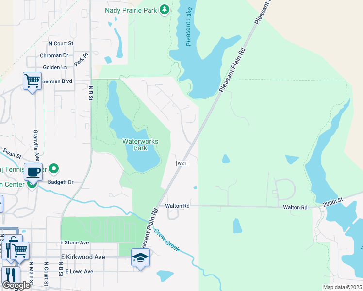 map of restaurants, bars, coffee shops, grocery stores, and more near 1149 Lakeview Dr in Fairfield