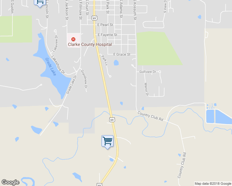 map of restaurants, bars, coffee shops, grocery stores, and more near 1215 South Main Street in Osceola