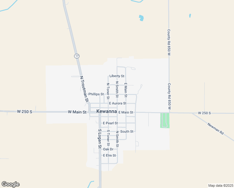 map of restaurants, bars, coffee shops, grocery stores, and more near 298 Phillips Street in Kewanna