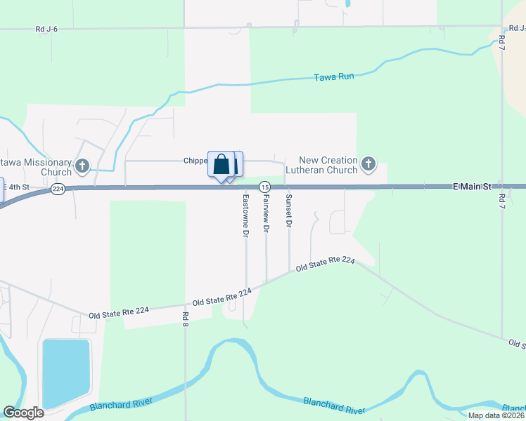 map of restaurants, bars, coffee shops, grocery stores, and more near 11070 Fairview Drive in Ottawa