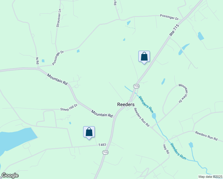 map of restaurants, bars, coffee shops, grocery stores, and more near 129 Church Road in Stroudsburg