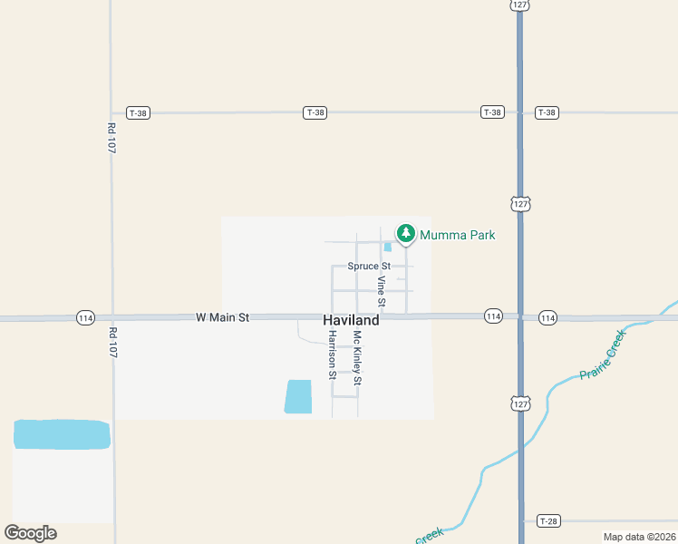 map of restaurants, bars, coffee shops, grocery stores, and more near 207 Harrison Street in Van Wert