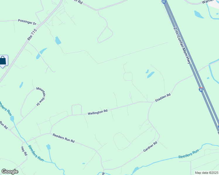 map of restaurants, bars, coffee shops, grocery stores, and more near 134 Hoffman Lane in Stroudsburg
