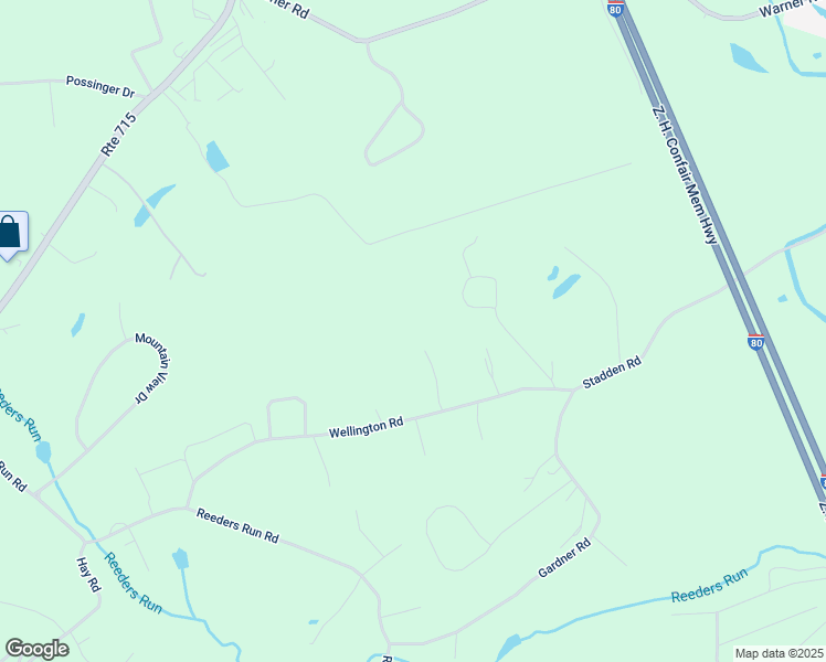 map of restaurants, bars, coffee shops, grocery stores, and more near 134 Hoffman Lane in Stroudsburg