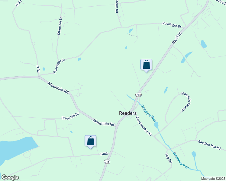 map of restaurants, bars, coffee shops, grocery stores, and more near 140 Church Road in Stroudsburg