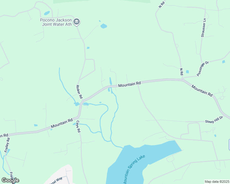 map of restaurants, bars, coffee shops, grocery stores, and more near 2562 Mountain Road in Stroudsburg
