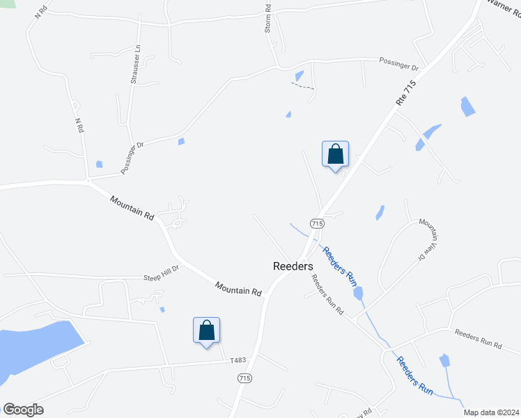map of restaurants, bars, coffee shops, grocery stores, and more near 140 Church Road in Stroudsburg