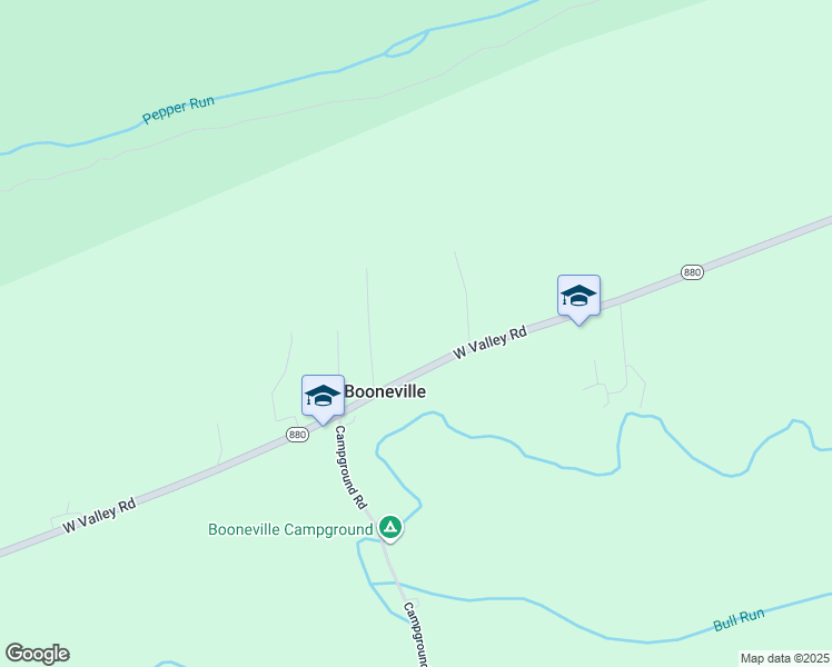 map of restaurants, bars, coffee shops, grocery stores, and more near 1358 West Valley Road in Loganton