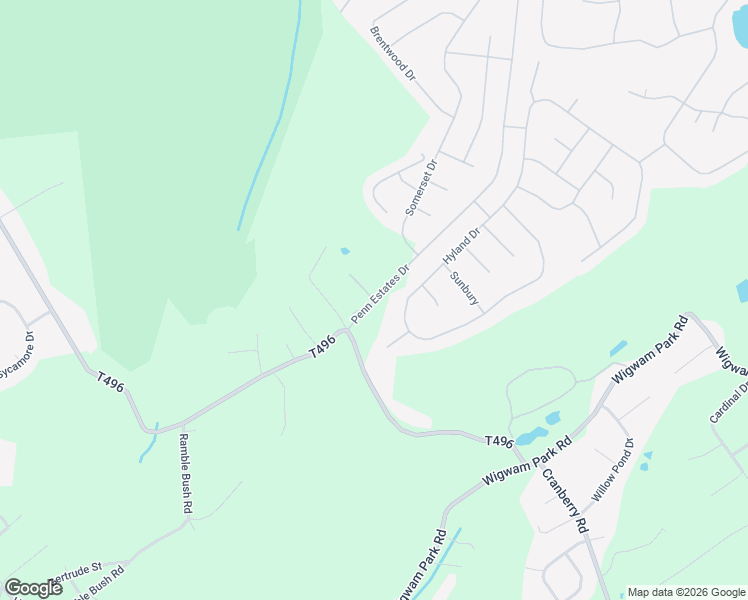 map of restaurants, bars, coffee shops, grocery stores, and more near 1034 Penn Estates Drive in East Stroudsburg
