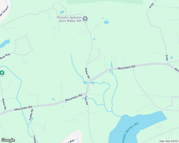 map of restaurants, bars, coffee shops, grocery stores, and more near 593 Rinker Road in Stroudsburg