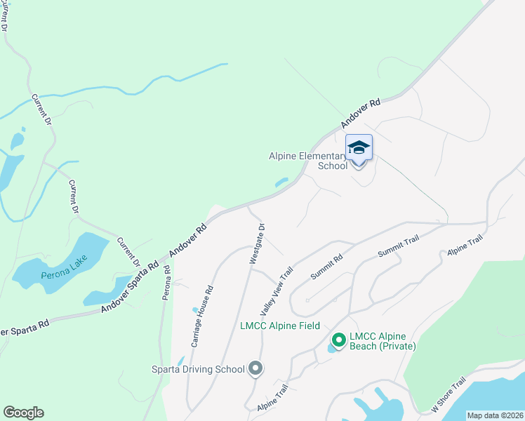 map of restaurants, bars, coffee shops, grocery stores, and more near 209 Andover Road in Sparta