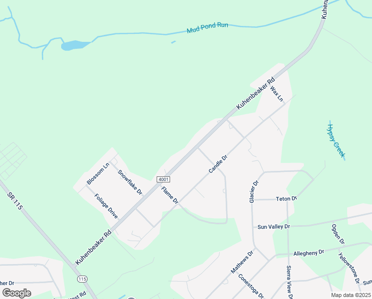 map of restaurants, bars, coffee shops, grocery stores, and more near 257 Kuhenbeaker Road in Blakeslee