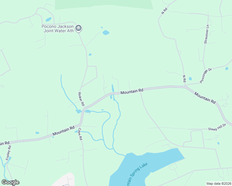 map of restaurants, bars, coffee shops, grocery stores, and more near 8143 Mountain Road in Stroudsburg