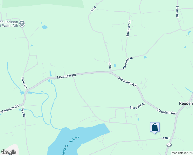 map of restaurants, bars, coffee shops, grocery stores, and more near 2640 Mountain Road in Stroudsburg