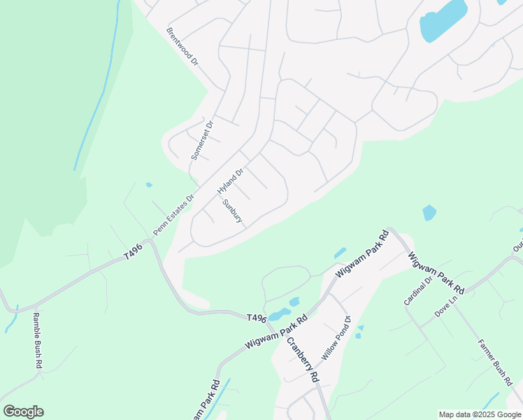map of restaurants, bars, coffee shops, grocery stores, and more near 156 Hyland Drive in East Stroudsburg