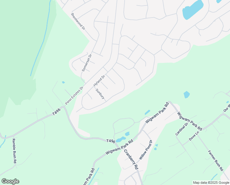 map of restaurants, bars, coffee shops, grocery stores, and more near 152 Hyland Drive in East Stroudsburg