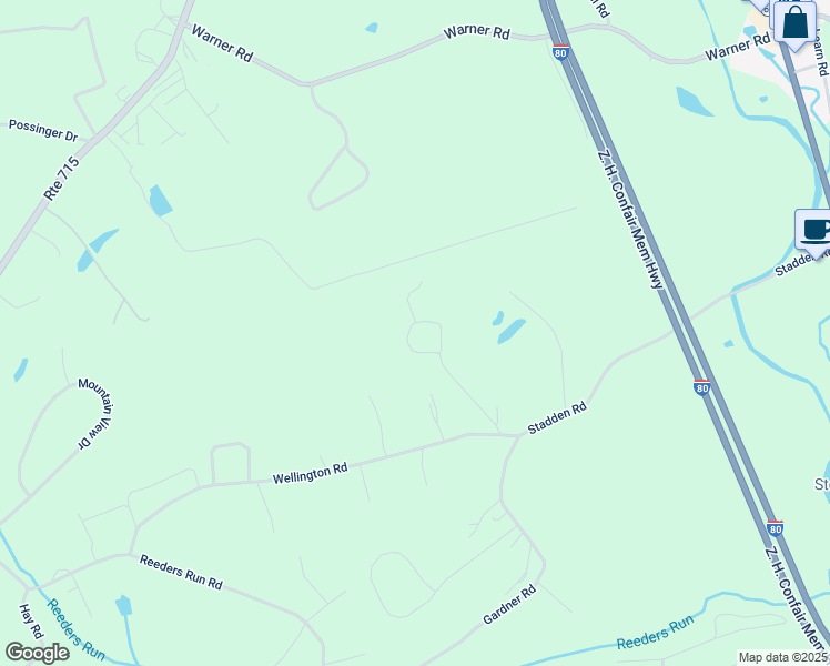 map of restaurants, bars, coffee shops, grocery stores, and more near 171 Poe Voll Court in Stroudsburg