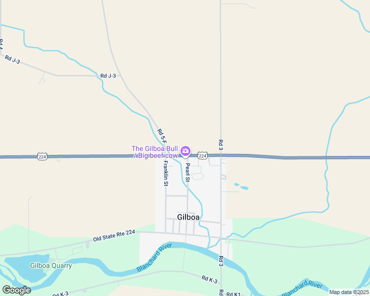 map of restaurants, bars, coffee shops, grocery stores, and more near 3146 U.S. 224 in Leipsic